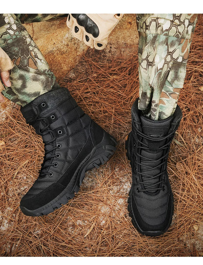 Men's Tactical Boots Ankle Outdoor Hiking Desert Boots Sports Climbing Shoes Military Work Waterproof Work Safety Hunting Shoes