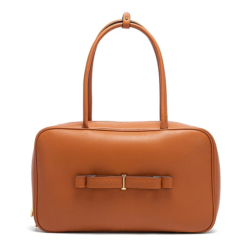 Women's Tote Bag New Simple Brown Stick Bag for Women's Commuting
