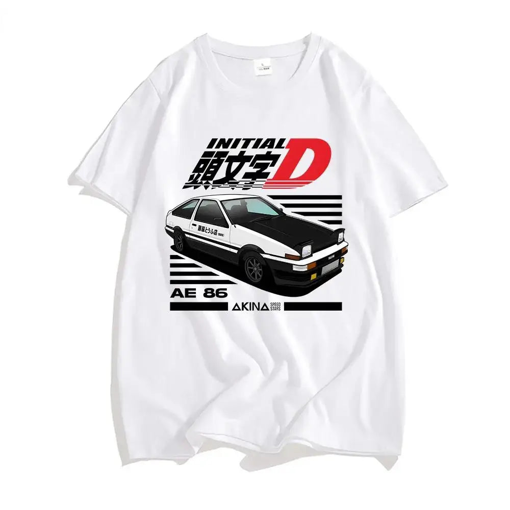 Initial D T Shirt Japanese Anime Graphic Funny Harajuku Manga T Shirt Fashion Casual Short Sleeve Plus Size T Shirt Women