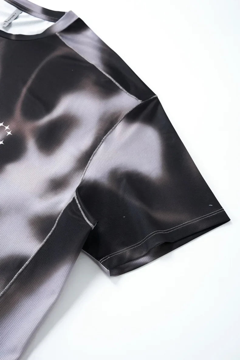 Men's Digital Camo Long-Sleeved T-Shirt: Lightweight, Breathable, Moisture-Wicking—Ideal for Outdoor Sports & Fitness