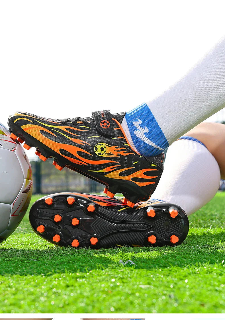 New Kids Professional Soccer Shoes Match Grass Ultralight Cleats Men Non-Slip Turf Football Boots Training Shoes Drop Shipping