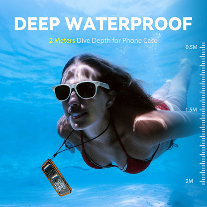 Suitable for iPhone 17 17 Pro Max waterproof phone case, essential for swimming sports, IP68 fully enclosed protective case