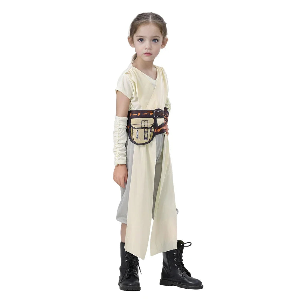 Girls Galaxys Edge Skywalker Warrior Suit Full Set Outfit Halloween Cosplay Costume