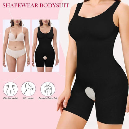 Shapewear One-Piece Body Sculpting Underwear Large Size Hip Lifting Tummy Control Open Bottom Briefs Comfortable Underwear