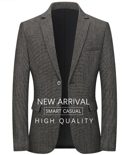 Brand Spring Autumn Forml Blazers for Men Slim Fit Two Button Fly Mens Suits Luxury Designer Wedding Coat Over Size