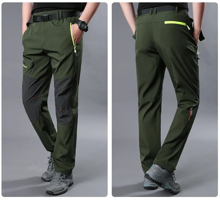 Free Belt Outdoor Cargo Pants Men Hiking Camping Quick Dry Pant Waterproof Elastic Spring Summer Climbing Trekking Trousers