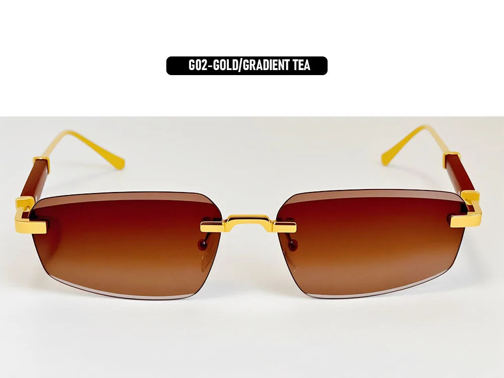 Rimless Sunglasses Women 2026 UV400 Protection Fashion Glasses Vintage Sunscreen Shades Lentes De Sol Mujer Lunette Soleil Femme