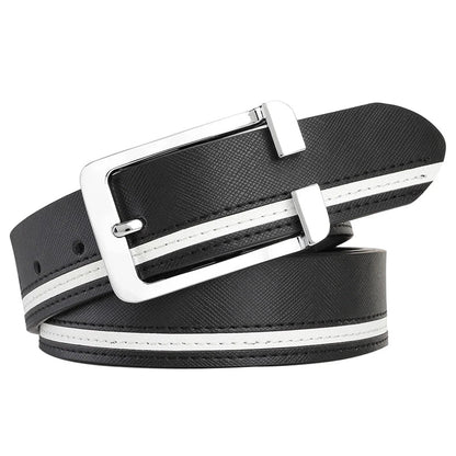 Luxury Brand Belts for Men &Women Unisex Fashion Shiny White Design pin Buckle High Quality Waist Leather Belts ceinture homme
