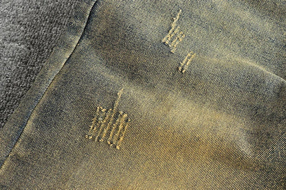 Do old wash retro American trend jeans men's catwhiskers embroidery craft comfortable straight leg casual pants