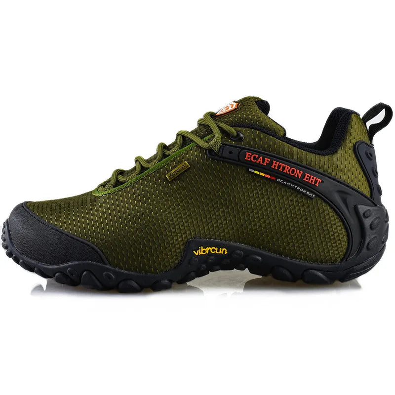 Mens Outdoor Mountain Climbing Shoes Mesh Non-Slip Breathable Trekking Hiking Shoes Waterproof Camping Soft Sneakers 39-46