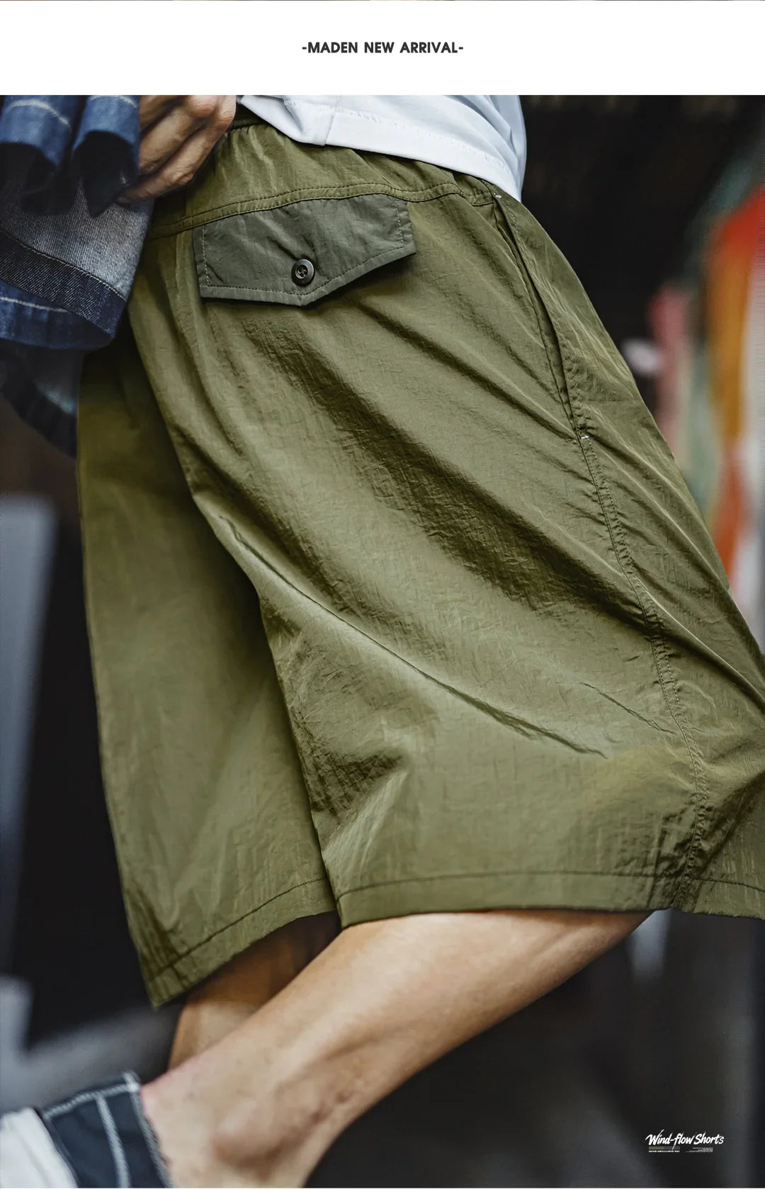 Men's Amekaji Shorts Summer Retro Oversized Wide Leg Casual Shorts Elastic Waist Cargo Breathable Men's Streetwear Shorts