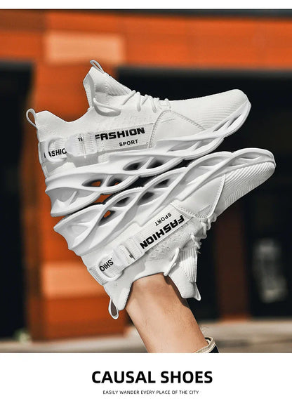 Sneakers Men Mesh Breathable Casual Men Shoes Unisex Light Soft Thick Sole Hole Couple Shoes Athletic Sneakers Women Shoes