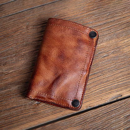 High Quality Men Genuine Leather Wallet Vintage Bifold Money Clip Credit Card Holder Luxury Design with Zipper Coin Pocket