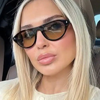 Top Selling cat eye sunglasses for women vintage small frame gradient uv400 sun glasses men retro hip hop driving shades