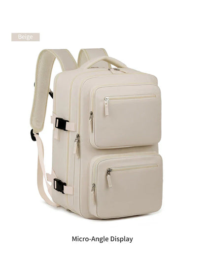 Large Travel Backpack for Women Men Cabin Bag Multifunctional Airplane Waterproof Backpack with USB Charging Anti-Theft Backpack