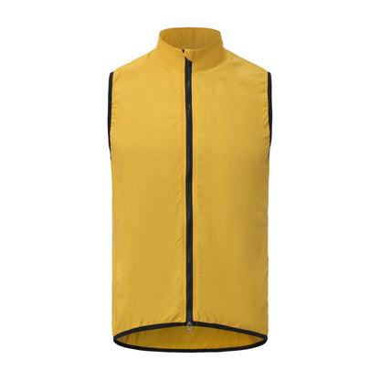 New Men's Cycling Vest Windproof Waterproof Cycling Coat Sleeveless Bicycle Bike Vest Cycling Clothing Ultra-light and