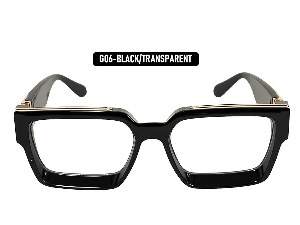 Brand Design Square Sunglass Men Vintage Retro Millionaire Sunglasses Women Thick Frame Fashion Glasses Dropshipping Gafas De So