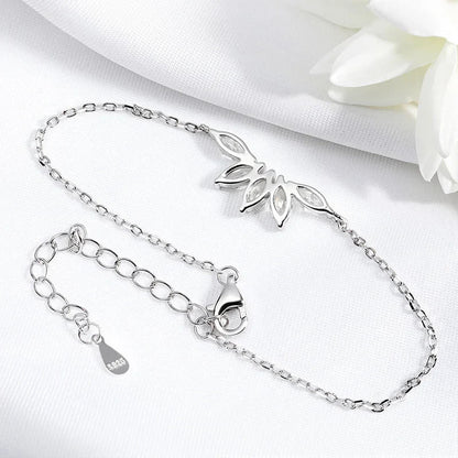 5 Gems 3*6mm Marquise Cut All Moissanite Bracelets for Women Original Luxury Adjustable Chain Real S925 Silver Jewelry