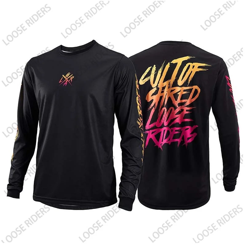 Loose Rider Men's MTB Shirt Off-Road Endurance Motorcycle Downhill Jersey BMX Mountain Bike Long-Sleeved Jersey