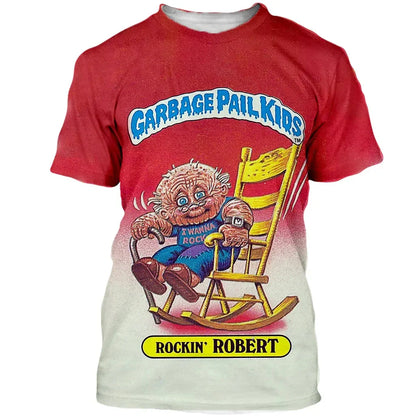 Cartoon Garbage Pail Kids Graphic T-shirts 3D Print Kid Anime Tees Fashion Men Women Short Sleeve O-Neck Tshirt Harajuku Y2k Top