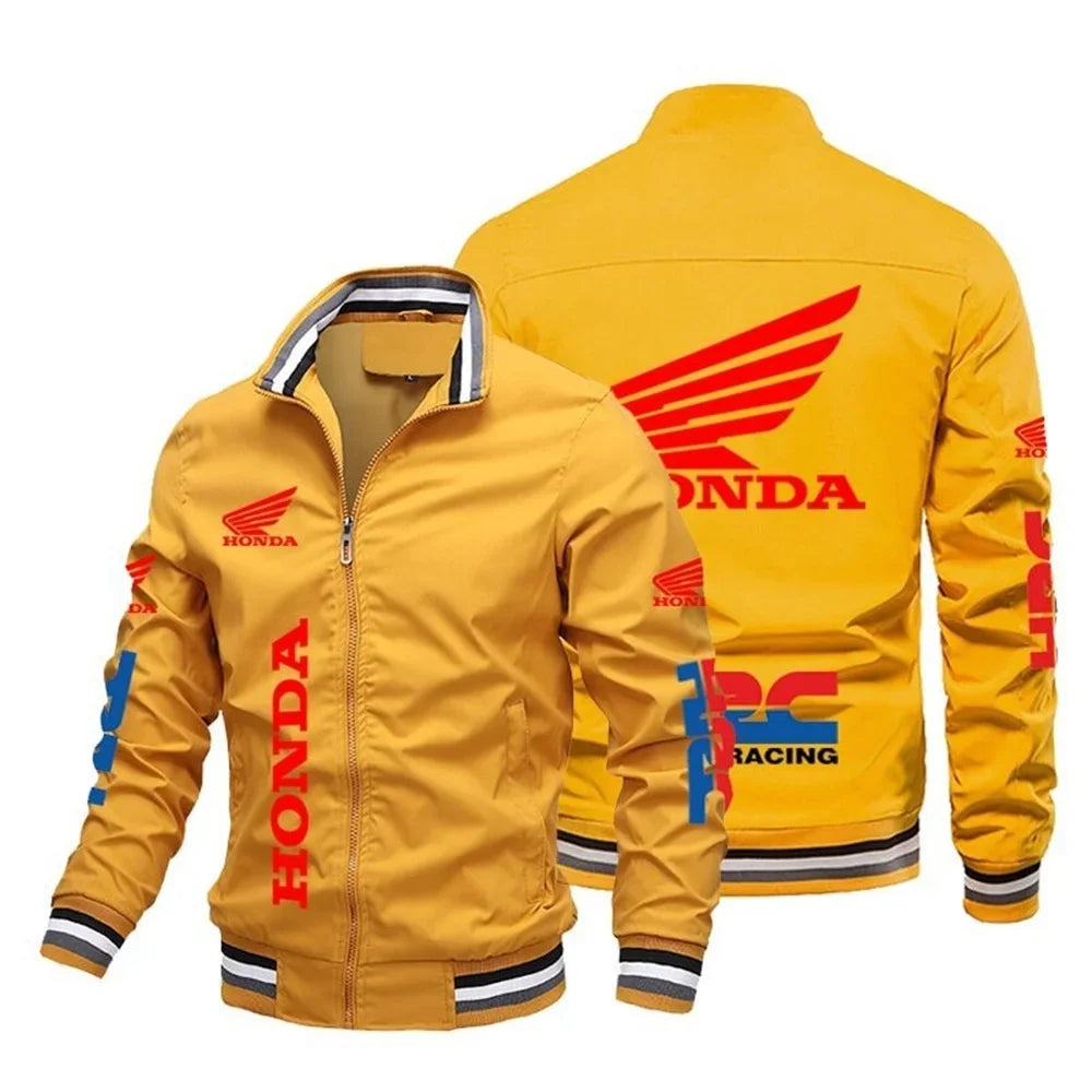 Moto 2025 New Motorcycle Jacket Pattern Bomber Jacket Baseball Motorcycle Top Men