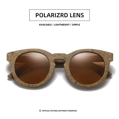 Brand coconut fiber sunglasses Eco-friendly  new wood,made  polarized UV400 protection natural degradation glasses 8242