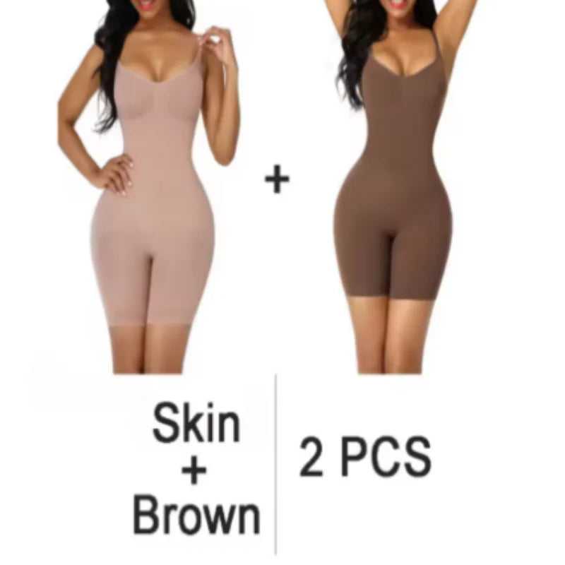 Women Seamless Shapewear Bodysuit Push Up Tummy Control Waist Trainer Butt Lifter Slimming Full Body Shaper For Daily Wear