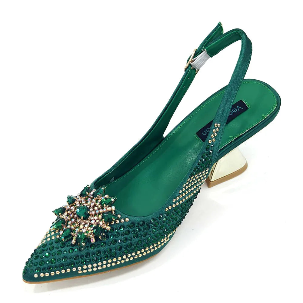 Elegant Women's Shoes and Bag Sets Wedding Party Bags and Shoes Comfortable Mid Heel Shoes Commuting Shoes for Women