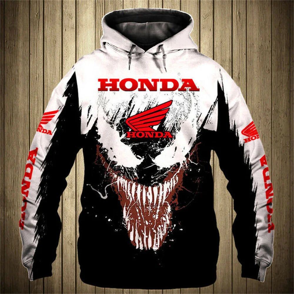 Sudadera con capucha Honda para hombre, sudadera con estampado 3D para motocicleta, moda para deportes al aire libre,