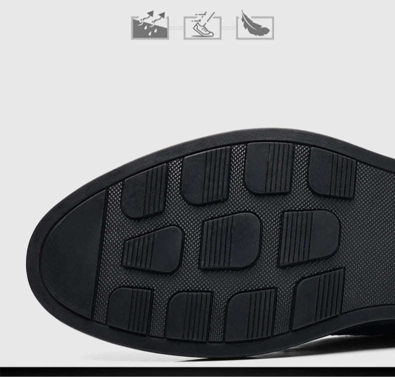 Spring Autumn New Black Dress Shoes for Men Business Designer Cow Leather Shoes Male Fashion British Style Casual Shoe Man