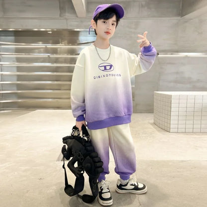 Sweatshirt Set Children's Clothing Boy Suit Costume 8 10 Year Old Clothes Boys Kids Junior Boys' Autumn Winter Child Sets Outfit