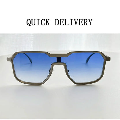 Steampunk Sunglass Men One Pieces Vintage Sunglasses Women New Luxury Fashion Glasses Gafas De Sol Hombre Zonnebril Dropshipping