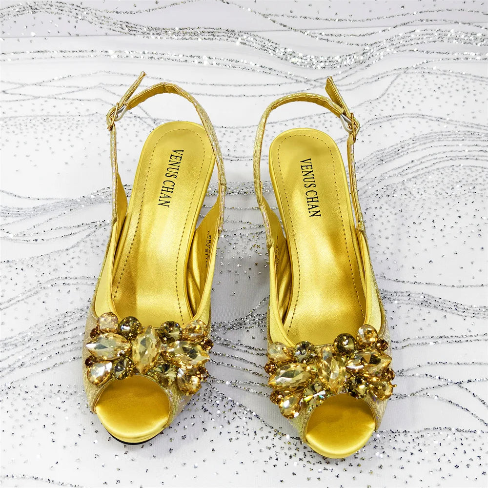 2025 Fashionable Orange Open Toe Women's Sandals with Matching Bag Set - Perfect for Weddings and Parties