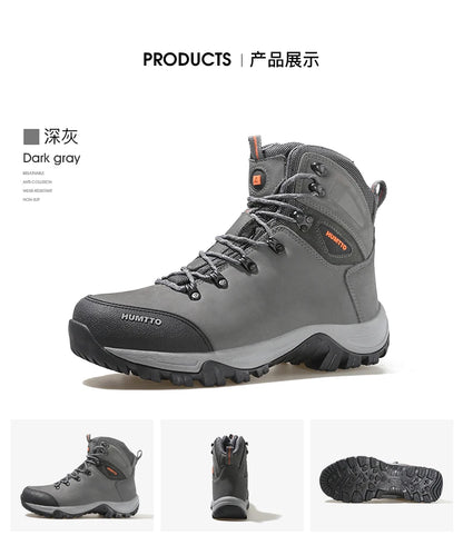 Hiking shoes Men's waterproof hunting Boots Tactical Desert Combat Ankle trekking Boots Male Women warm Leather Sneakers