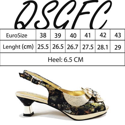 New Women High-Heel Shoes Elegant Wine Rhinestone Metallic Diamond Accents Paired with Match Handbag Exquisite Special-Material
