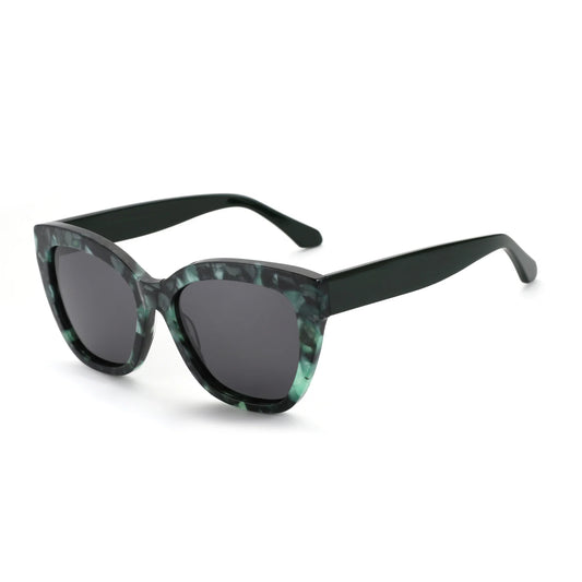 Butterfly Polarized Sunglasses Fashion Thick Frame for Women Acetate Sun Glasses Driving UV400 Protection