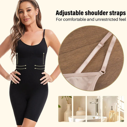Seamless Bodysuit Compression Open Crotch Shapewear Women Push Up Corset Slimming Butt Lifter Full Body Shaper Slimmer
