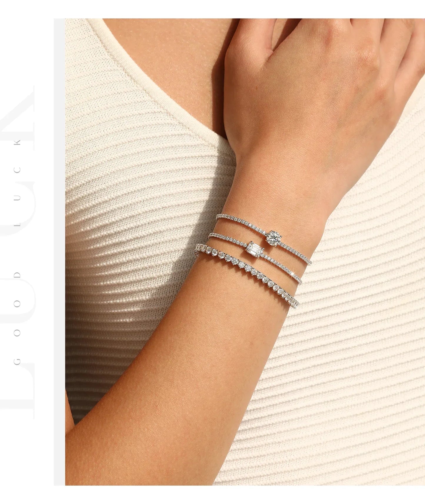 1CT Emerald Cut D Color Moissanite Tennis Bracelet 925 Sterling Silver Wedding Elegant Bracelets For Women Daily Jewelry