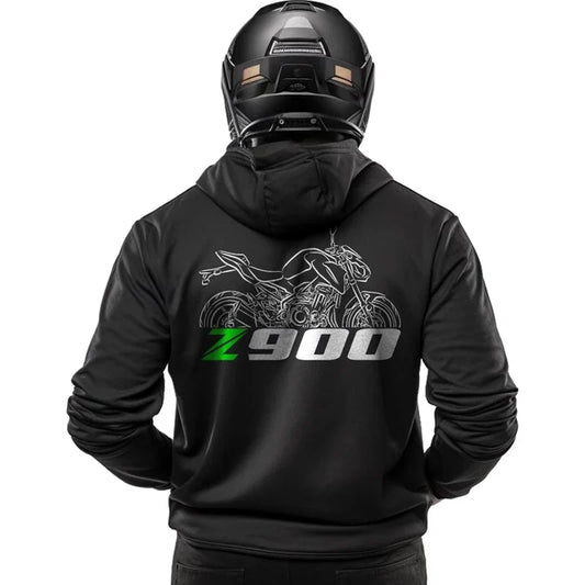 Z900 printed hooded sweatshirt for sporty and casual men and women new autumn/Winter 2025 collection