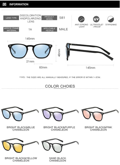 Aluminum Polarized Sunglasses Women Men Photochromic Sun Glasses UV400 High Quality Chameleon Driving Goggles Eyewear Gafas