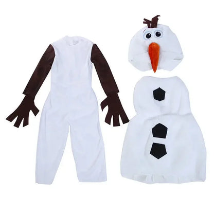 Santa Olaf Costume Kids Infant Cute Snowman Baby Boys Girls Christmas Jumpsuit Santa Clothes Holiday Outfit For Toddler Child