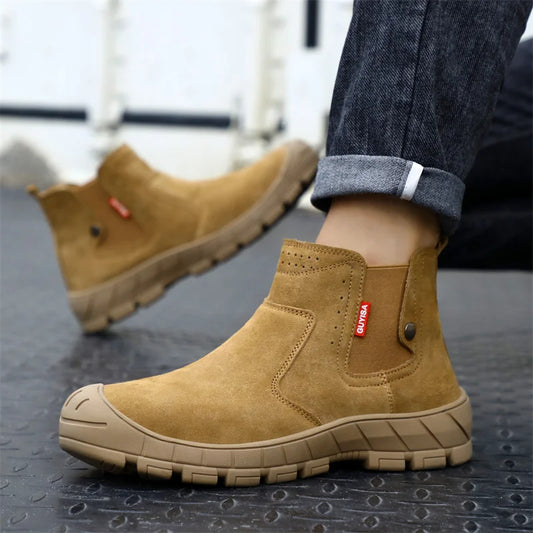 Scald-proof Electric Welding Shoes Plastic Toe Work Shoes Insulated Electrician Shoes Indestructible Industrial Male Wear Boots