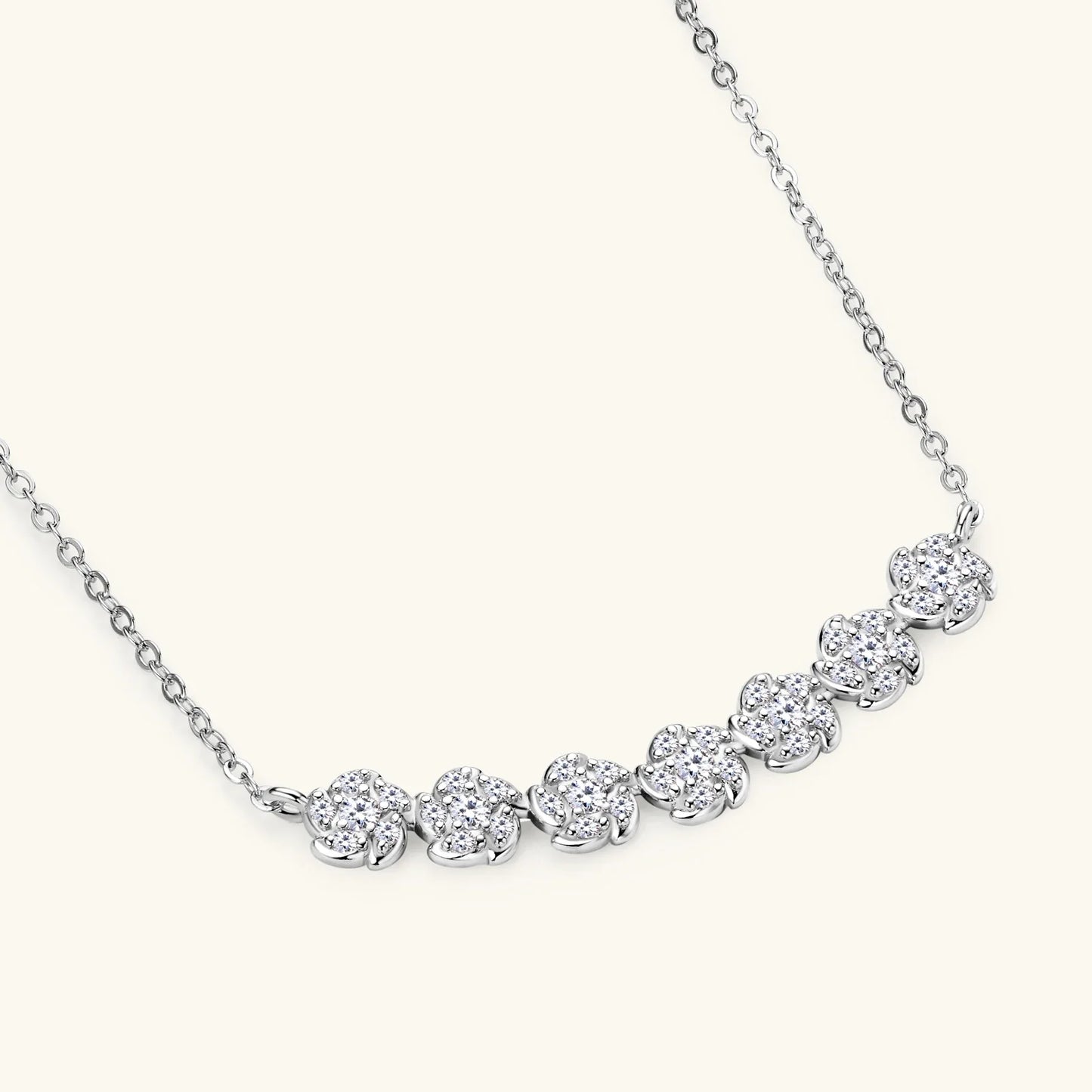 Diamond Necklaces for Women, Dainty 14k Gold/925 Sterling Silver Choker Necklace Gold Plated Jewelry Trendy Gift