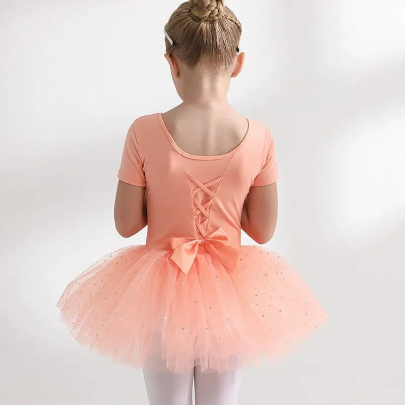 Children's Dance Costume Girl Dress Tutu Outfit Vestido Girls Clothes Ballet Leotard Robe Fille Summer Ballet Skirt Baby Dresses