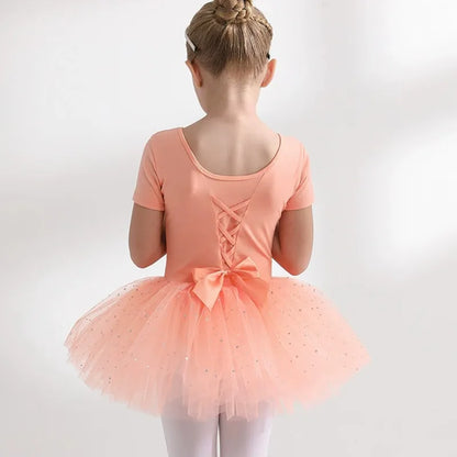 Children's Dance Costume Girl Dress Tutu Outfit Vestido Girls Clothes Ballet Leotard Robe Fille Summer Ballet Skirt Baby Dresses