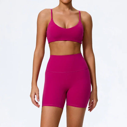 Ctenkevet Summer Women 2Pcs Sleeveless Sports Set Female Gym Two-piece Yoga Set High Waist Breathable legging Sportswear Women