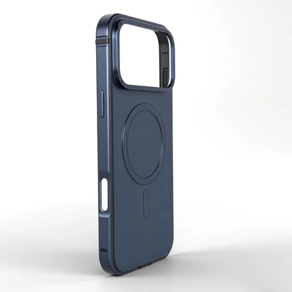 Magnetic Original Phone Case For iPhone 17 Pro Max 17Pro 16 15 Pro Max High End Metal Frame Anti Drop protective cover