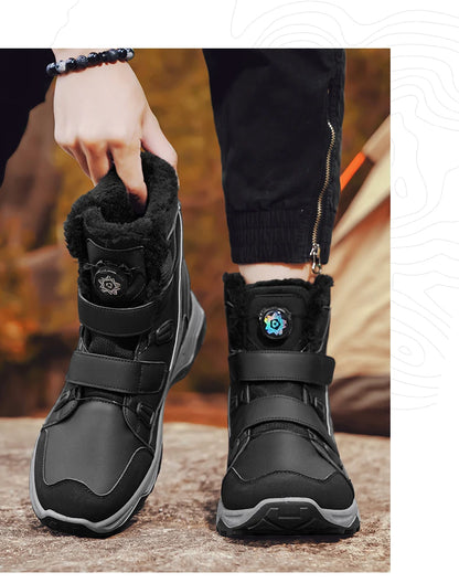 Men's Waterproof Snow Boots Midsole Warm Winter Outdoor Shoes With Slip Resistant Abrasion Resistant Outdoor Boots Men