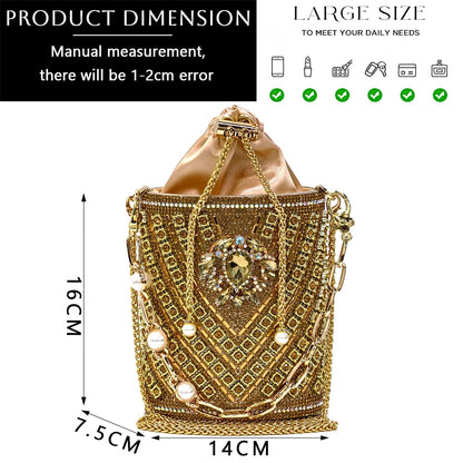 Nigerian Heel Party for Women Red Color Shoes and Bag Set Rhinestone Handbag Italian Design Wedding INS 2024