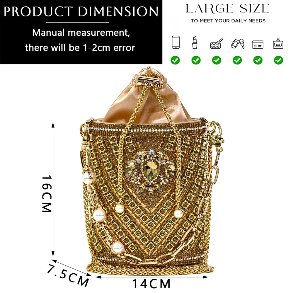 2024 Latest Wedding Pointed Toe Women's Shoes High Heel Black Color Rhinestones italian shoes and bags matching set